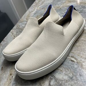Rothys The Original Slip On Sneaker Sand Women’s Size 11 Neutral Comfy Shoes